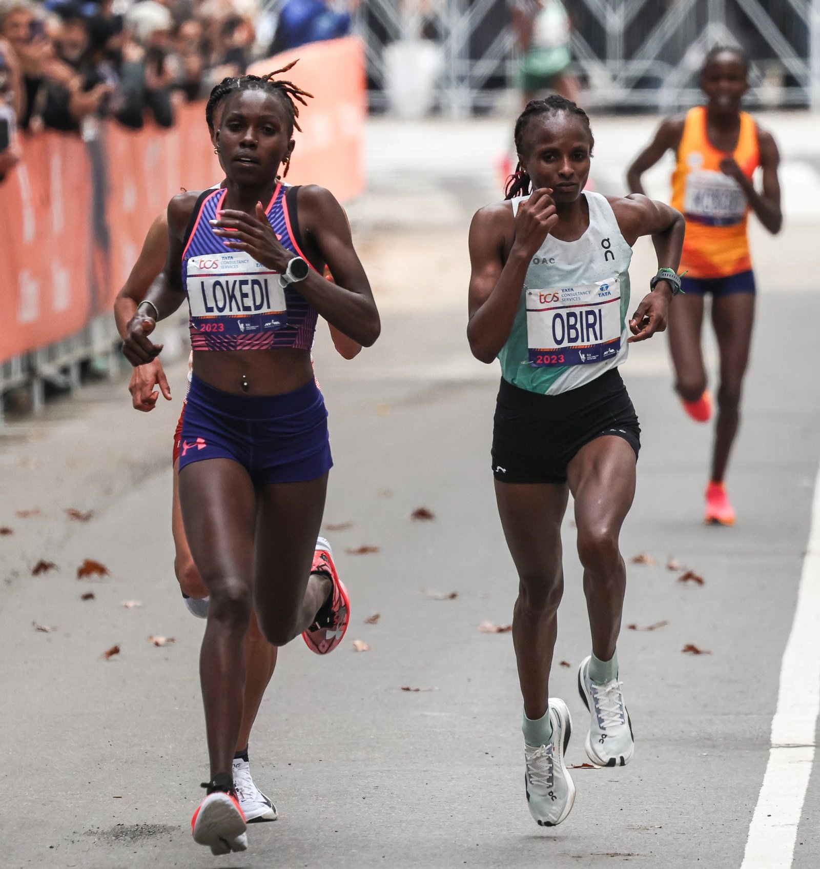 Hellen Obiri and Sharon Lokedi