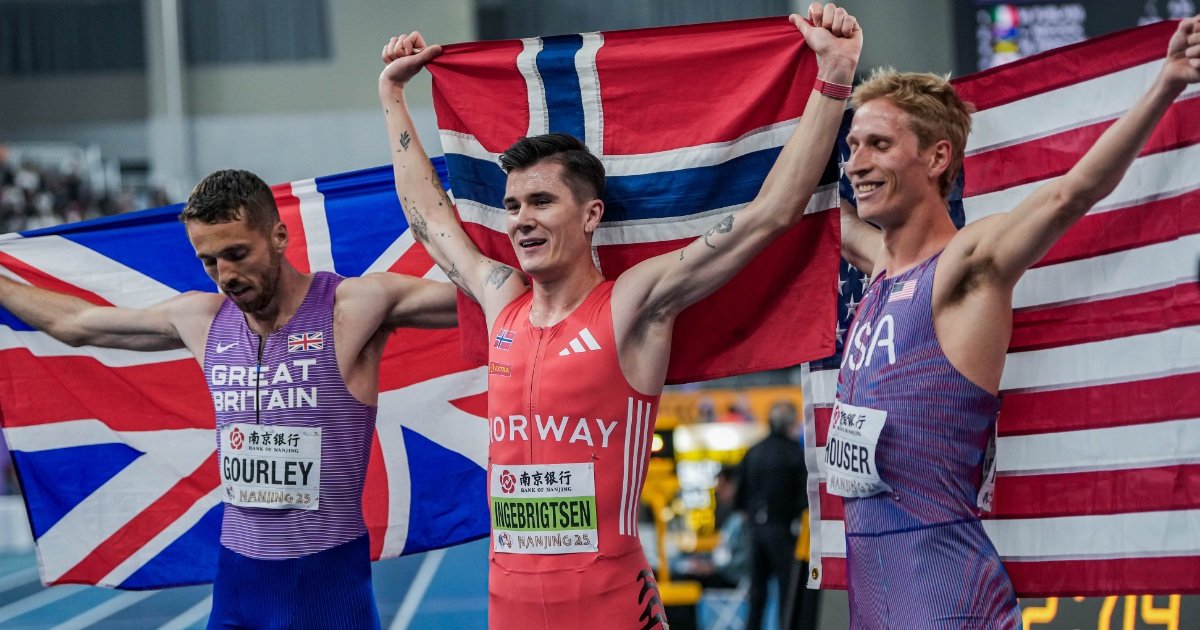 Neil Gourley, Jakob Ingebrigtsen, Luke Houser 