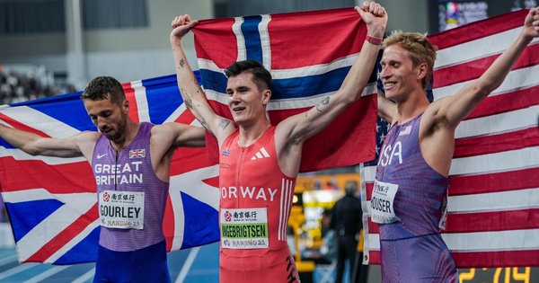 Neil Gourley, Jakob Ingebrigtsen, Luke Houser 