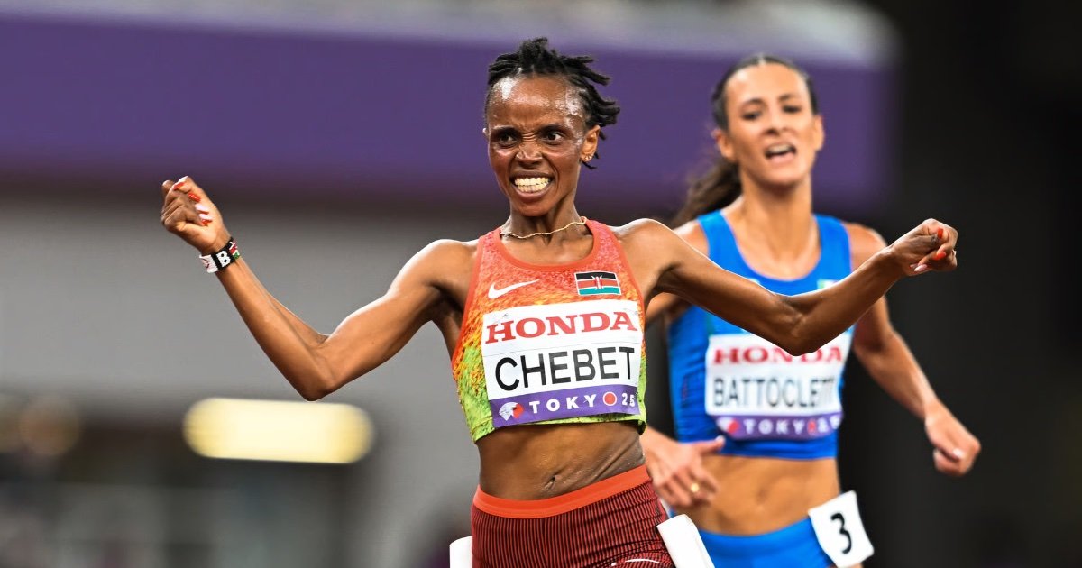 Beatrice Chebet | Photo by Johnny Zhang / @jzsnapz