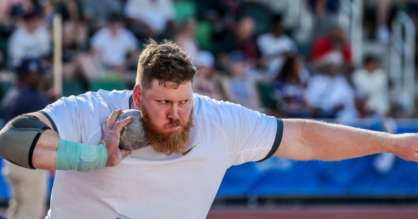 Shot put world record holder and Olympic champion Ryan Crouser