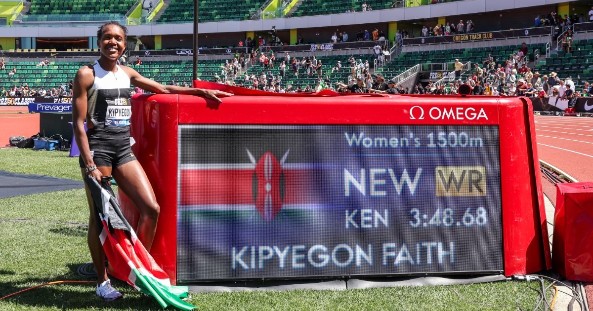 Faith Kipyegon, 2025 Prefontaine Classic 1500m World Record