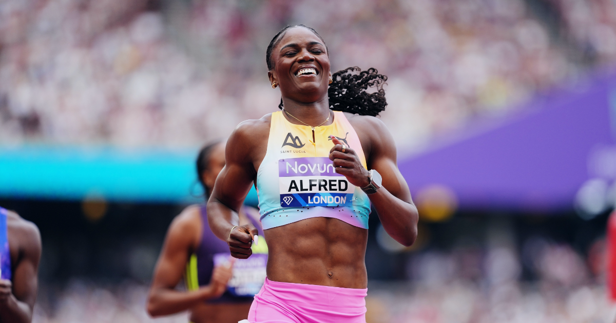 Julien Alfred | Photo courtesy Diamond League AG