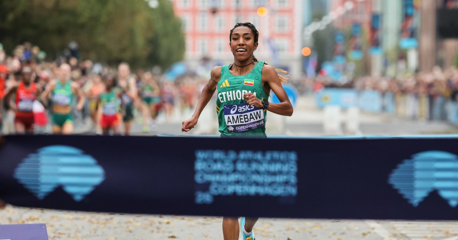 Two global titles in two weeks for Likina Amebaw. (Photo by Kevin Morris)