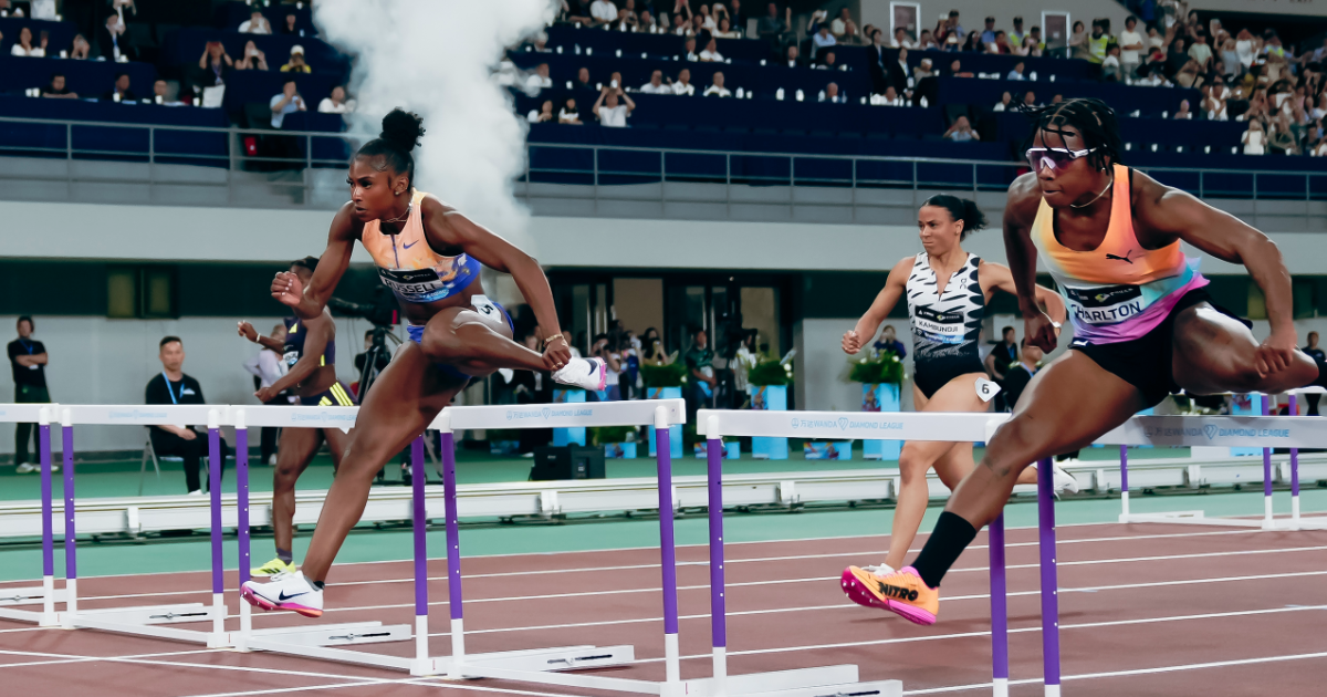Masai Russell | Photo by Liam Blackwell for Diamond League AG