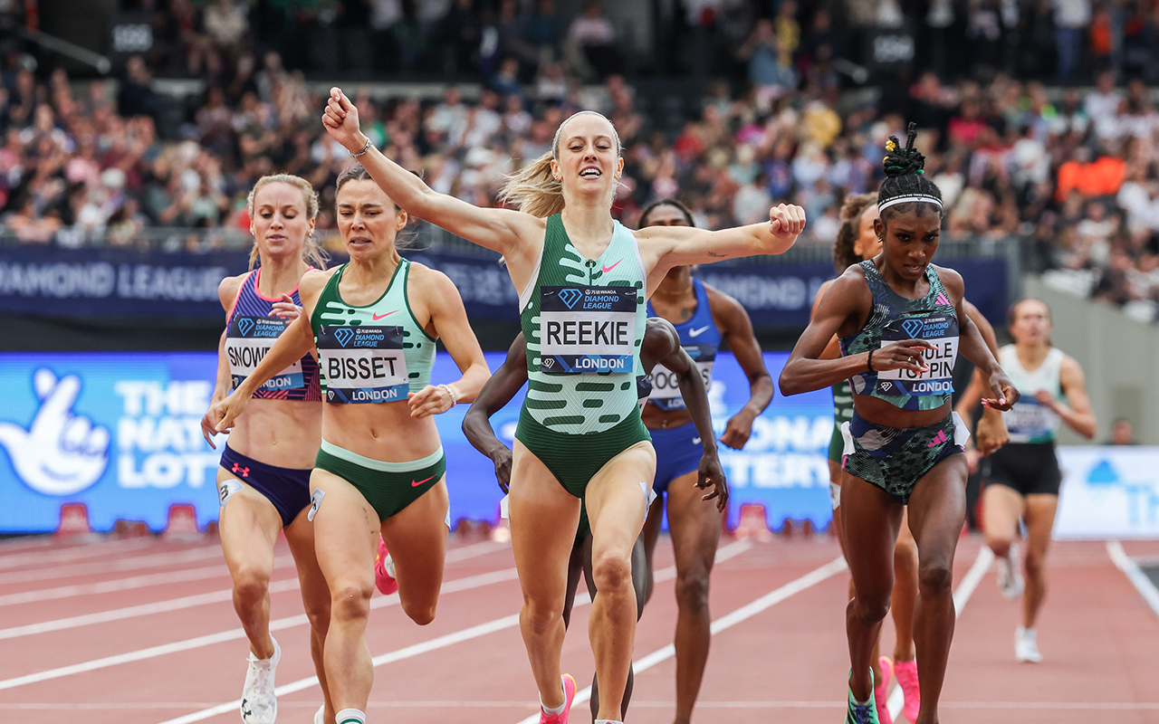 Jemma Reekie at the 2023 London Diamond League.