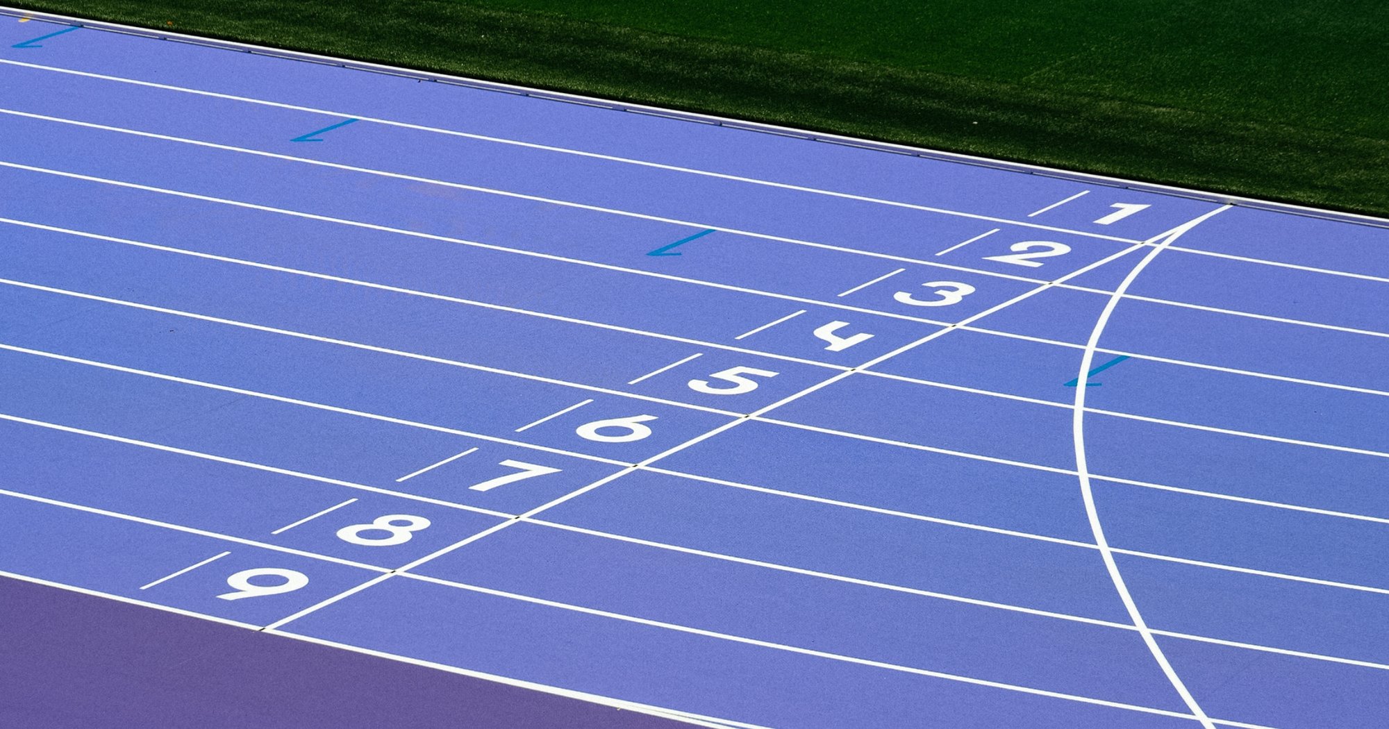 The purple track at the Stade de France.