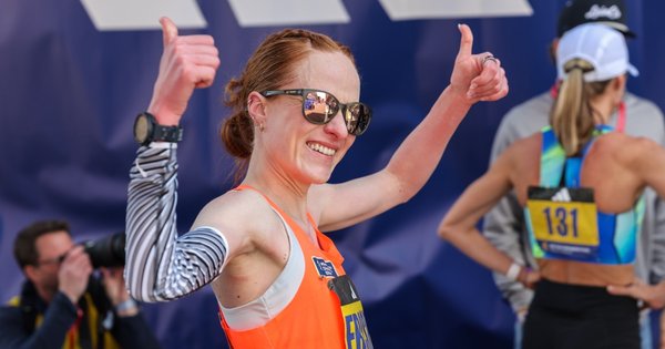 Annie Frisbie, 2025 Boston Marathoon 