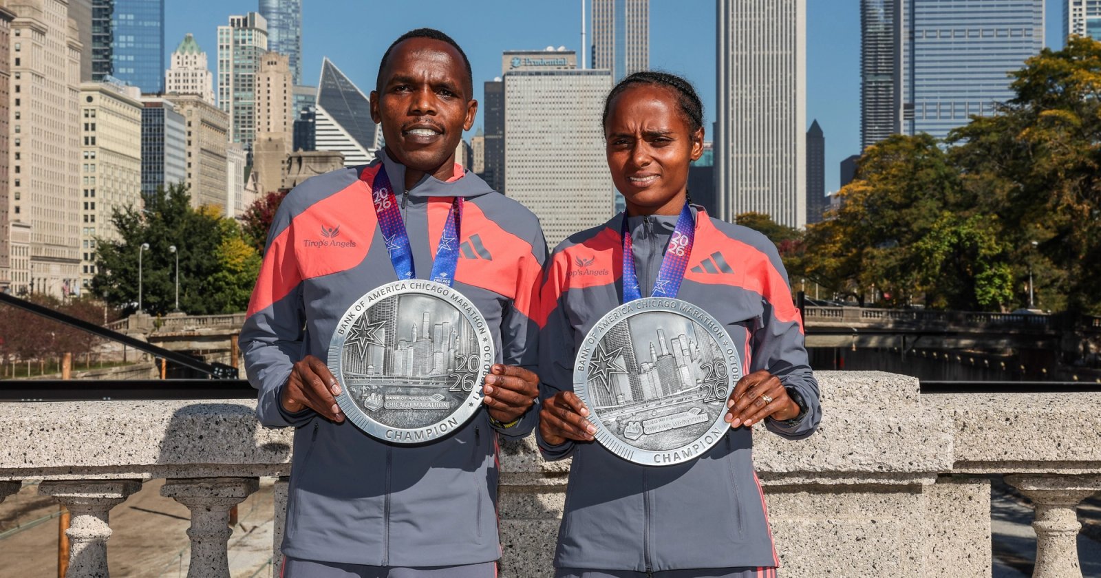 Amos Kipruto & Hawi Feysa | Photo by Kevin Morris / @kevmofoto