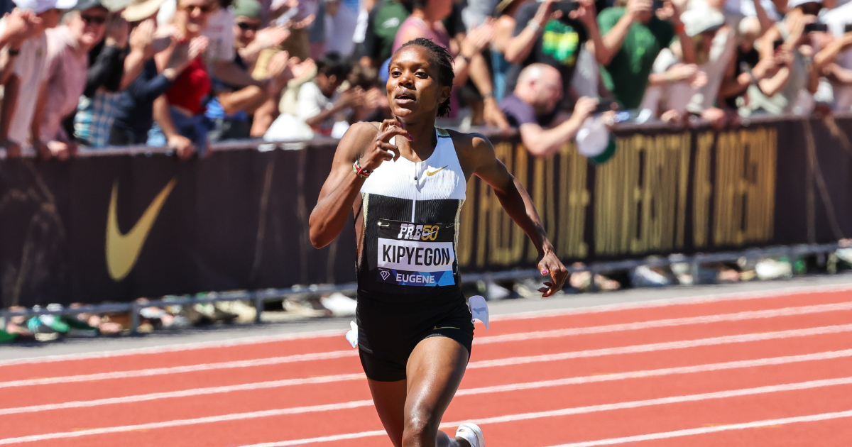 Faith Kipyegon | Photo by Kevin Morris / @kevmofoto