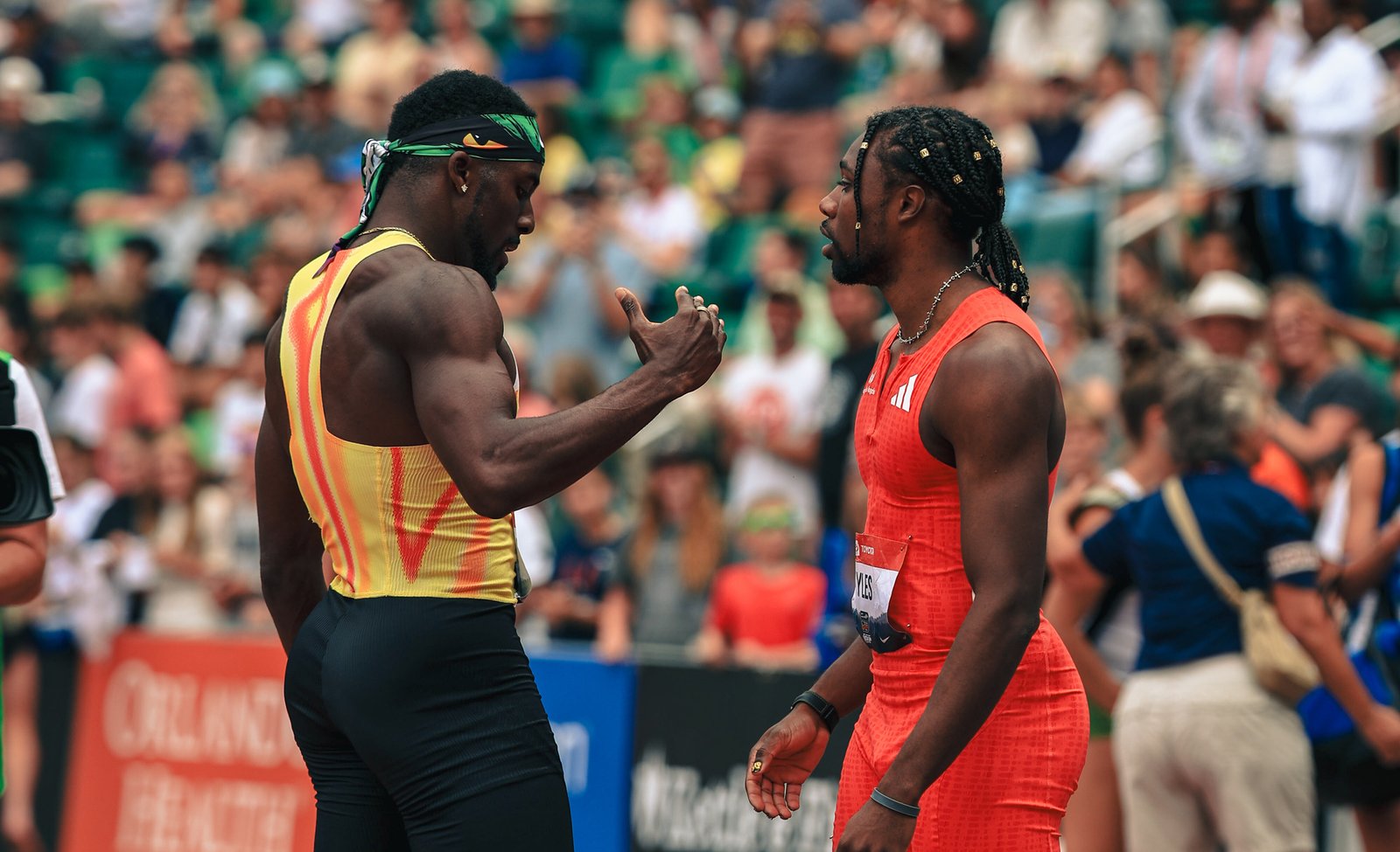 Kenny Bednarek & Noah Lyles | Photo by Justin Britton / @justinbritton